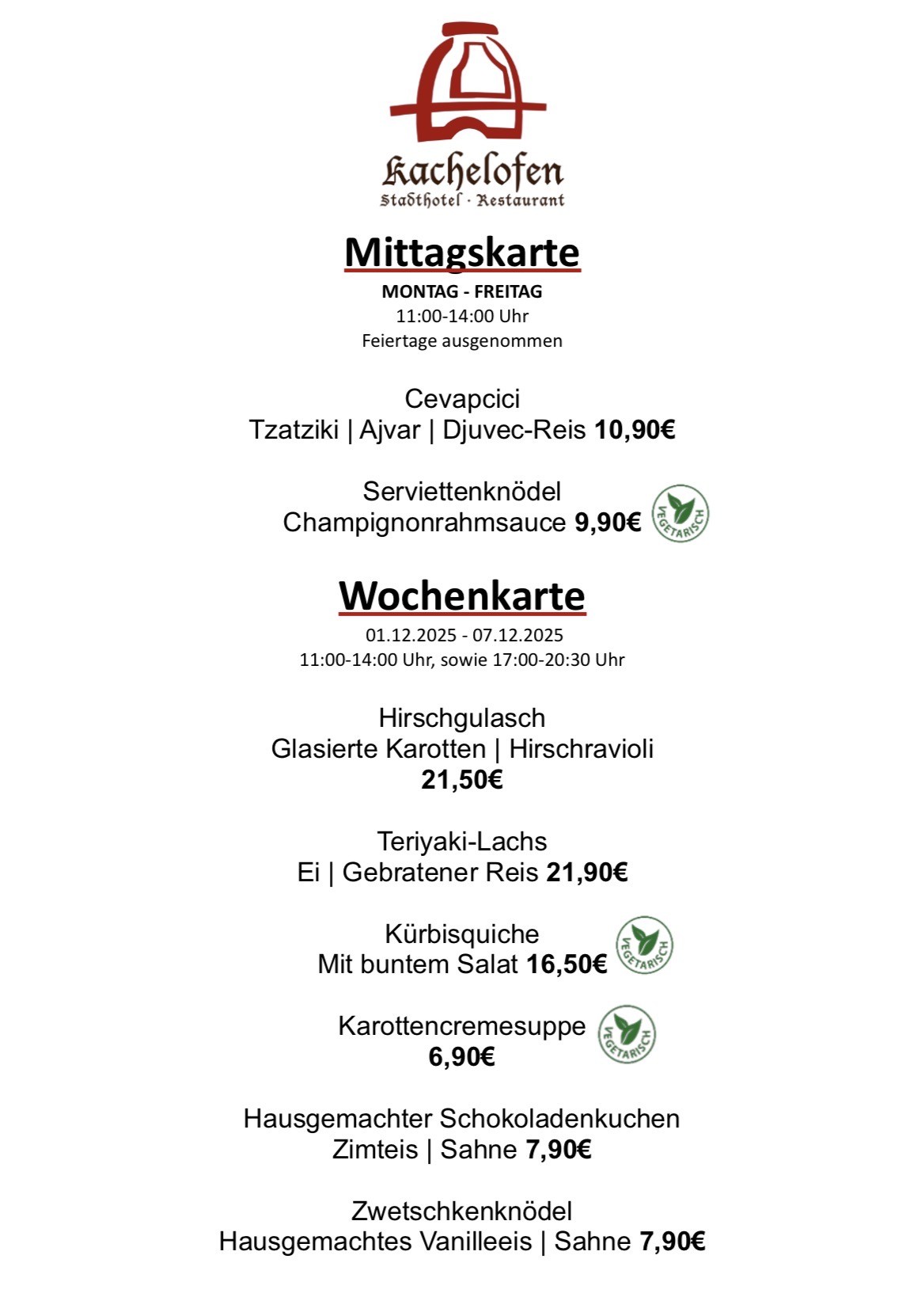 01.12.25 07.12.25Wochen Mittagskarte2