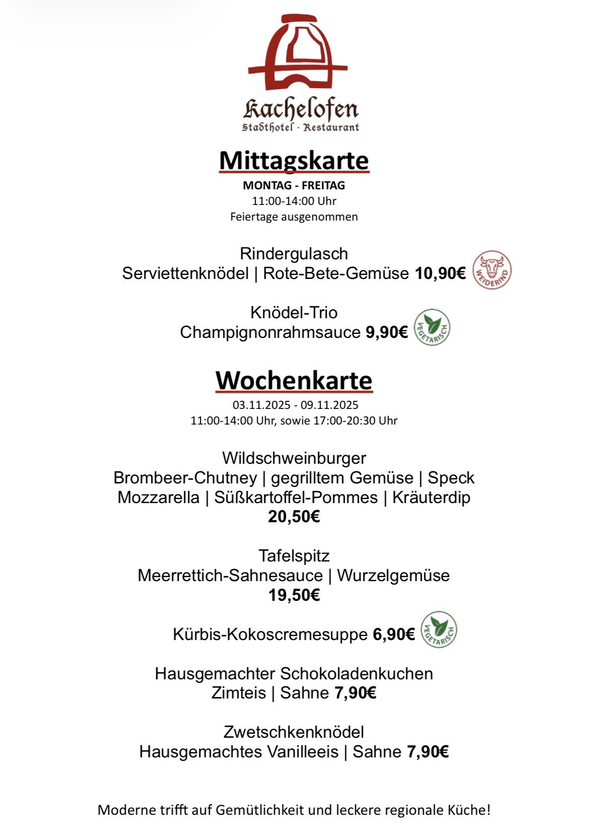 03.11.25 09.11.25Wochen Mittagskarte2