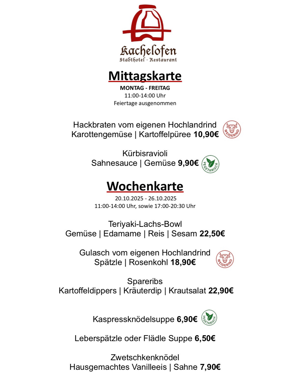 20.10.25 26.10.25Wochen Mittagskarte2