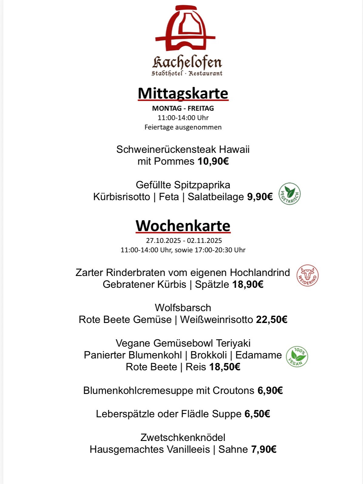 27.10.25 02.10.25Wochen Mittagskarte2